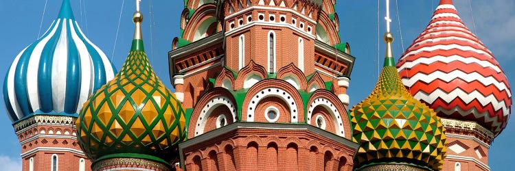 Mid section view of a cathedral, St. Basil's Cathedral, Red Square, Moscow, Russia