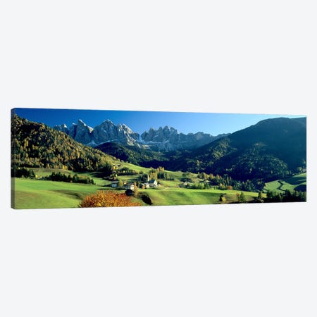 Santa Maddalena, Val di Funes, South Tyrol, Trentino-Alto Adige, Italy Canvas Print #PIM5401} by Panoramic Images Canvas Wall Art