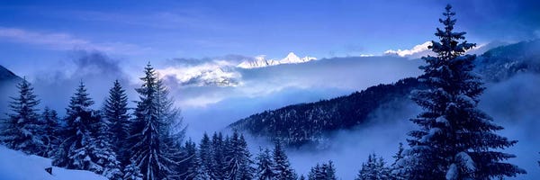 Switzerland: Foggy Winter Day, Simplon Pass, Valais, Switzerland by Panoramic Images
