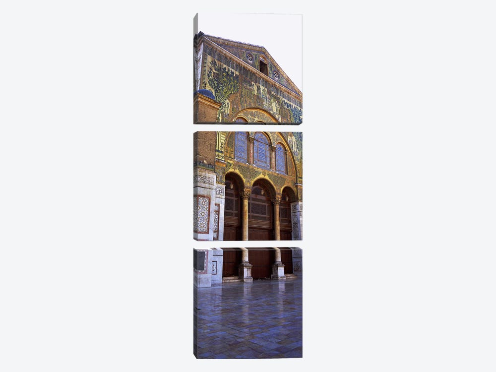 Mosaic facade of a mosque, Umayyad Mosque, Damascus, Syria by Panoramic Images 3-piece Canvas Artwork