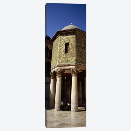 Two people sitting in a mosque, Umayyad Mosque, Damascus, Syria Canvas Print #PIM5415} by Panoramic Images Canvas Wall Art