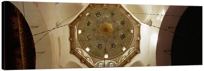 Low angle view of ceiling in a mosque, Umayyad Mosque, Damascus, Syria Canvas Art Print - Islamic Art