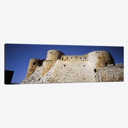 Low angle view of a castle, Crac Des Chevaliers Fortress, Crac Des Chevaliers, Syria Canvas Print #PIM5418} by Panoramic Images Canvas Art Print