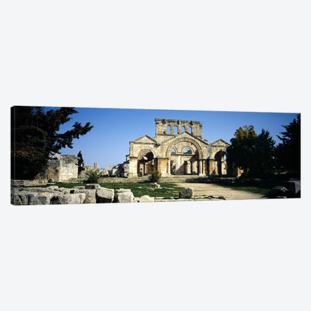Old ruins of a church, St. Simeon The Stylite Abbey, Aleppo, Syria Canvas Print #PIM5426} by Panoramic Images Art Print
