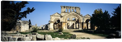 Old ruins of a church, St. Simeon The Stylite Abbey, Aleppo, Syria Canvas Art Print - Syria