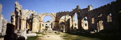 Old ruins of a church, St. Simeon The Stylite Abbey, Aleppo, Syria #2 by Panoramic Images canvas print