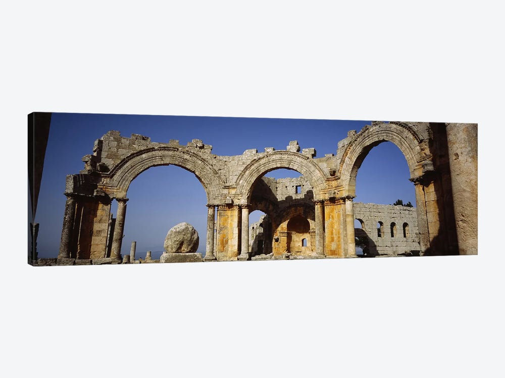 Old ruins of a church, St. Simeon Church, Aleppo, Syria by Panoramic Images 1-piece Canvas Art Print