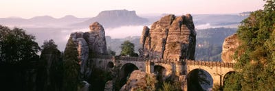 Bastei Bridge, Saxon Switzerland National Park, Saxony, Germany by Panoramic Images canvas print