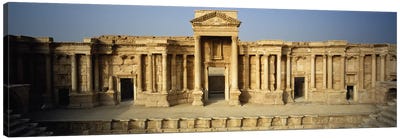 Facade of a building, Palmyra, Syria Canvas Art Print - Ancient Ruins Art