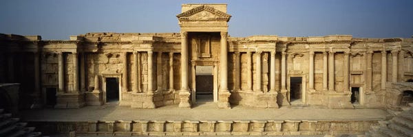Syria: Facade of a building, Palmyra, Syria by Panoramic Images