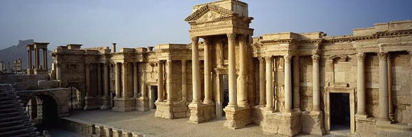 Syria: Facade of a building, Palmyra, Syria #2 by Panoramic Images