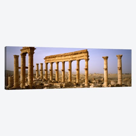 Old ruins on a landscape, Palmyra, Syria Canvas Print #PIM5438} by Panoramic Images Canvas Print