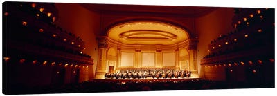 Performers on a stage, Carnegie Hall, New York City, New York state, USA Canvas Art Print - Interiors