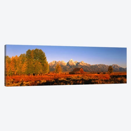Sunrise Grand Teton National Park WY USA Canvas Print #PIM545} by Panoramic Images Canvas Wall Art