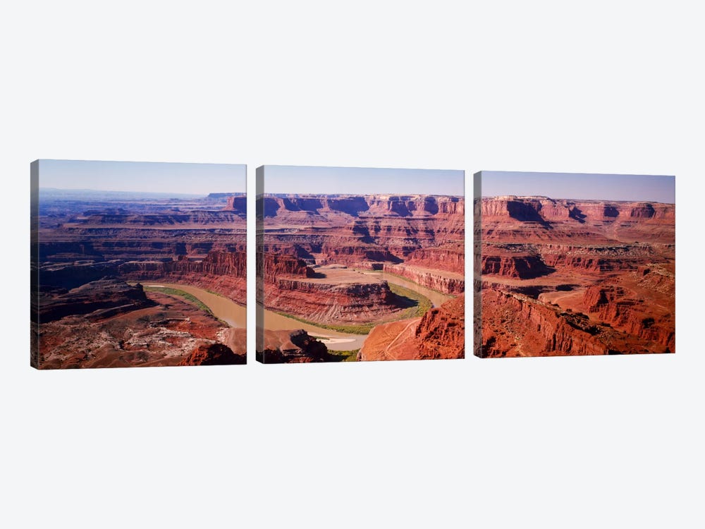 River flowing through a canyonCanyonlands National Park, Utah, USA by Panoramic Images 3-piece Canvas Art