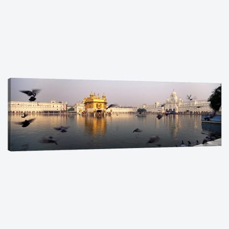 Reflection of a temple in a lake, Golden Temple, Amritsar, Punjab, India Canvas Print #PIM5473} by Panoramic Images Art Print