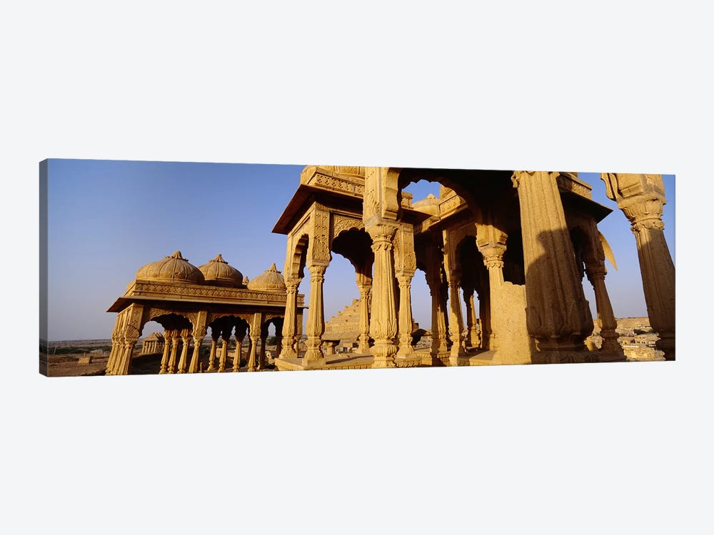 Low angle view of monuments at a place of burial, Jaisalmer, Rajasthan, India by Panoramic Images 1-piece Canvas Art Print