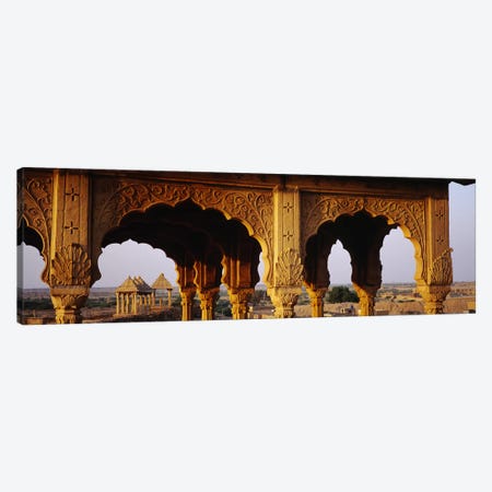 Monuments at a place of burial, Jaisalmer, Rajasthan, India Canvas Print #PIM5478} by Panoramic Images Canvas Art Print