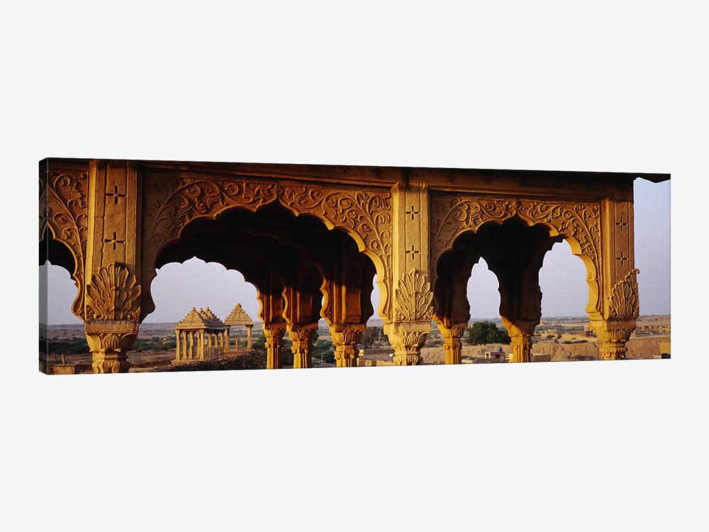 Monuments at a place of burial, Jaisalmer, Rajasthan, India by Panoramic Images 1-piece Canvas Artwork