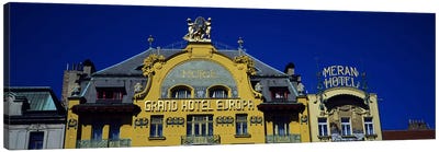 High section view of a hotel, Grand Hotel Europa, Prague, Czech Republic Canvas Art Print - Prague Art