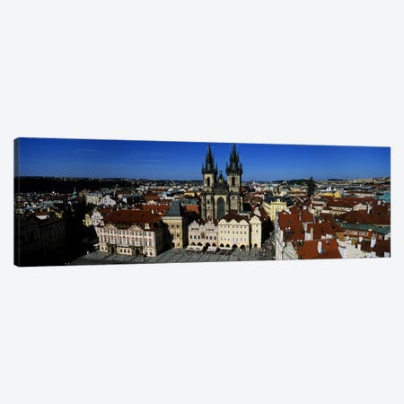 High angle view of a cityscape, Prague Old Town Square, Old Town, Prague, Czech Republic Canvas Print #PIM5498} by Panoramic Images Canvas Print