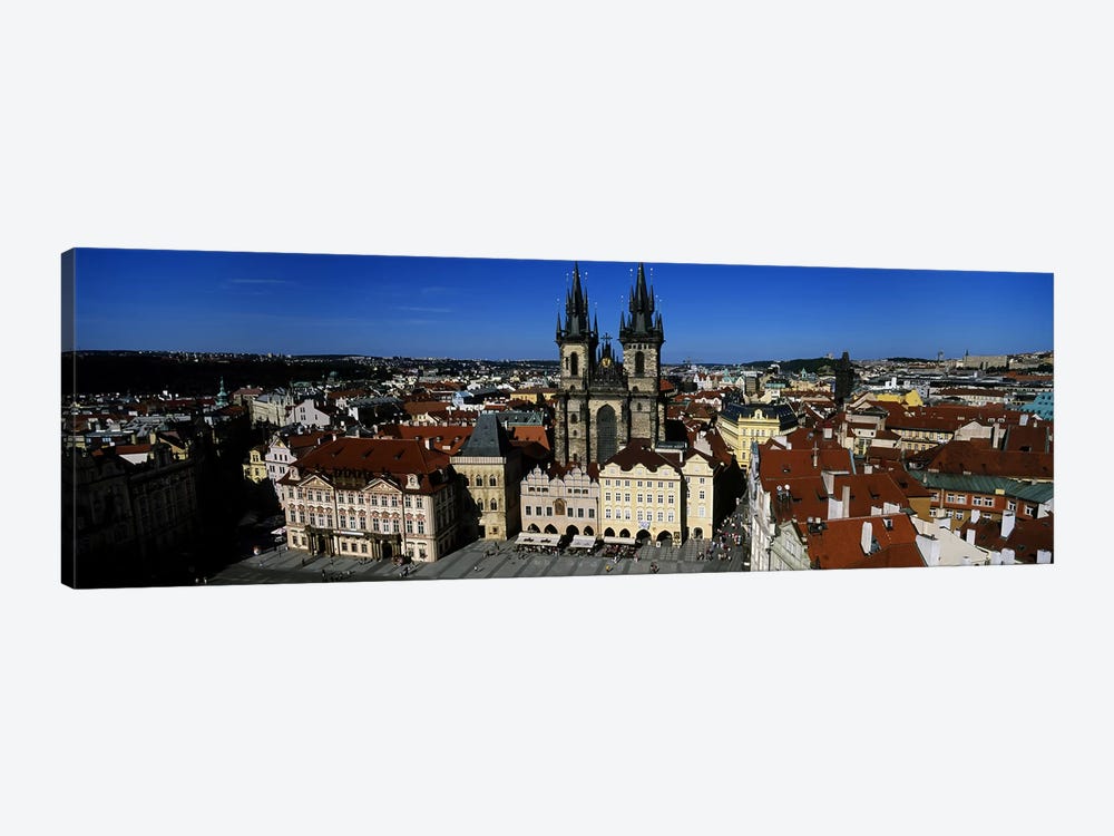 High angle view of a cityscape, Prague Old Town Square, Old Town, Prague, Czech Republic by Panoramic Images 1-piece Canvas Wall Art