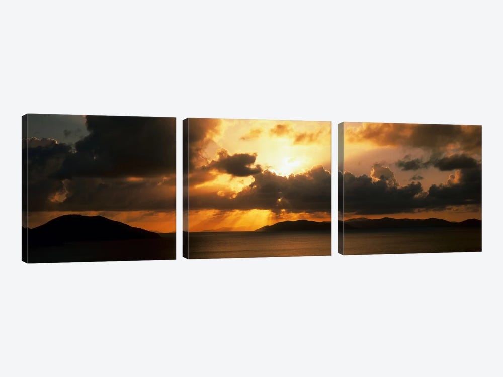 Sunset British Virgin Islands by Panoramic Images 3-piece Canvas Print