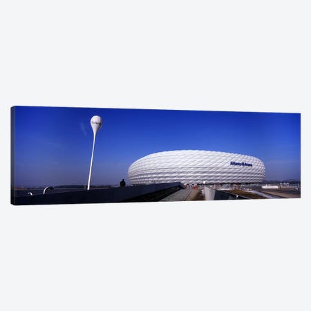 Soccer stadium in a city, Allianz Arena, Munich, Bavaria, Germany Canvas Print #PIM5503} by Panoramic Images Canvas Print