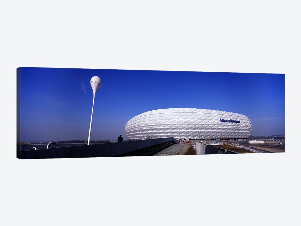 Soccer stadium in a city, Allianz Arena, Munich, Bavaria, Germany by Panoramic Images 1-piece Canvas Print
