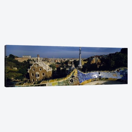 Parc Guell, Barcelona, Catalonia, Spain Canvas Print #PIM5512} by Panoramic Images Canvas Art