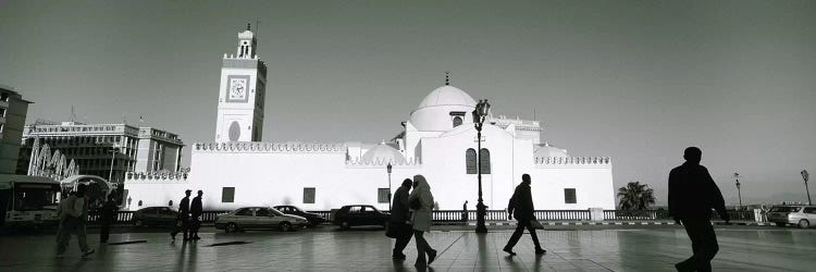 Cars parked in front of a mosque, Jamaa-El-Jedid, Algiers, Algeria