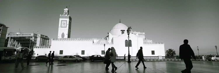 Cars parked in front of a mosque, Jamaa-El-Jedid, Algiers, Algeria by Panoramic Images wall art
