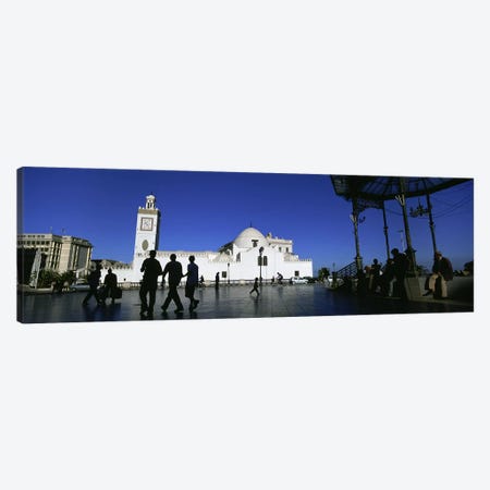 Tourists walking in front of a mosque, Jamaa-El-Jedid, Algiers, Algeria #2 Canvas Print #PIM5537} by Panoramic Images Canvas Art Print