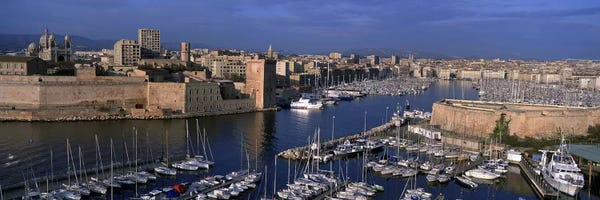 Provence-Alpes-Côte d'Azur: Old Port, Marseille, Provence-Alpes-Cote d'Azur, France by Panoramic Images