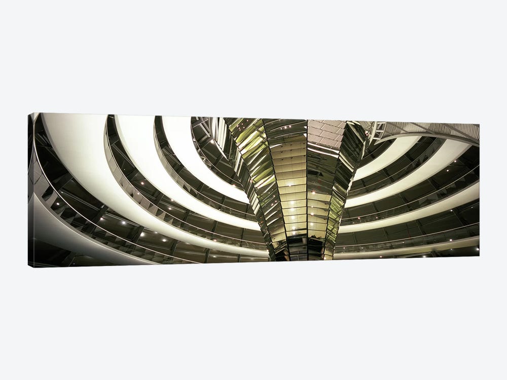 Interior Of Dome & Cone, Reichstag, Berlin, Germany by Panoramic Images 1-piece Canvas Art