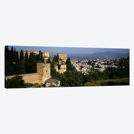 High-Angle View Of El Albayzin (Albaicin), Granada, Andalusia, Spain Canvas Print #PIM5572} by Panoramic Images Canvas Art