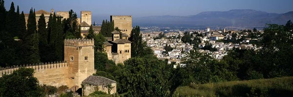 Famous Palaces & Residences: High-Angle View Of El Albayzin (Albaicin), Granada, Andalusia, Spain by Panoramic Images