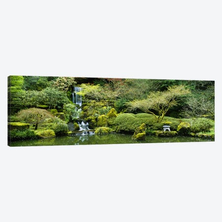 Waterfall in a garden, Japanese Garden, Washington Park, Portland, Oregon, USA Canvas Print #PIM5580} by Panoramic Images Art Print