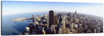 Aerial view of a city, Chicago, Illinois, USA #2 Canvas Art Print - Chicago Skylines