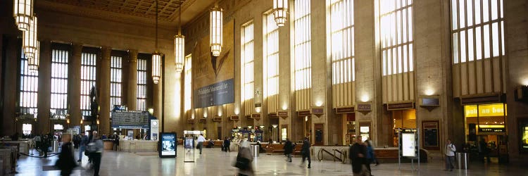 Group of people at a station, Philadelphia, Pennsylvania, USA