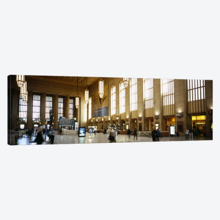 Group of people at a station, Philadelphia, Pennsylvania, USA Canvas Print #PIM5585} by Panoramic Images Canvas Artwork