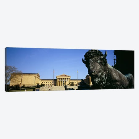 Close-Up Of A Buffalo, Washington Monument, Eakins Oval, Philadelphia, Pennsylvania, USA Canvas Print #PIM5587} by Panoramic Images Canvas Art