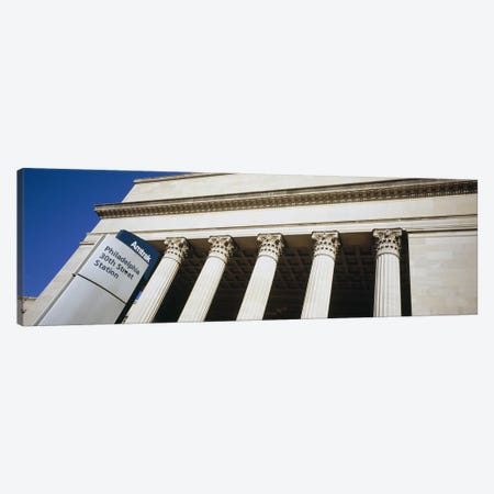 Low angle view of a building, 30th Street Station, Philadelphia, Pennsylvania, USA Canvas Print #PIM5588} by Panoramic Images Art Print