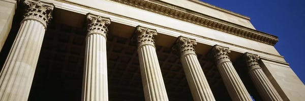 Columns: Low angle view of a building, 30th Street Station, Philadelphia, Pennsylvania, USA #3 by Panoramic Images
