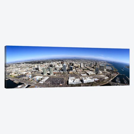 Aerial view of a city, San Diego, California, USA Canvas Print #PIM5591} by Panoramic Images Canvas Wall Art