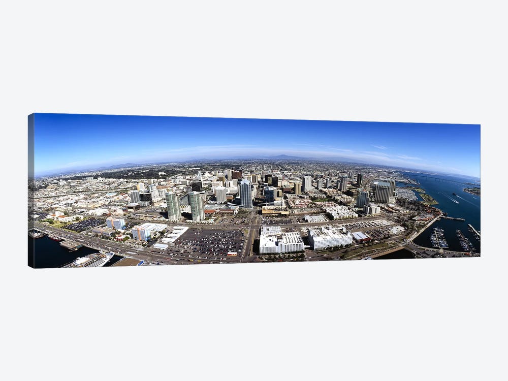 Aerial view of a city, San Diego, California, USA by Panoramic Images 1-piece Canvas Art