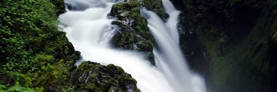 High angle view of a waterfall, Sol Duc Falls, Olympic National Park, Washington State, USA by Panoramic Images canvas print