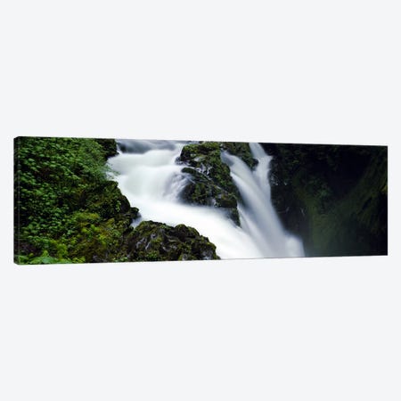 High angle view of a waterfall, Sol Duc Falls, Olympic National Park, Washington State, USA Canvas Print #PIM5592} by Panoramic Images Canvas Art
