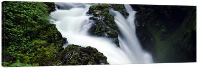 High angle view of a waterfall, Sol Duc Falls, Olympic National Park, Washington State, USA Canvas Art Print - Moss Art