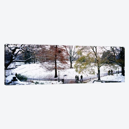 High angle view of a group of people in a park, Central Park, Manhattan, New York City, New York, USA Canvas Print #PIM5598} by Panoramic Images Canvas Wall Art